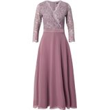 SWING - Avondjurk - Effen - 3/4 Lengte - V-hals - Gevoerde Zoom/Rand