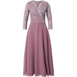 SWING - Avondjurk - Effen - 3/4 Lengte - V-hals - Gevoerde Zoom/Rand