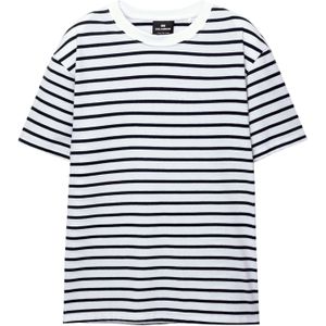 Pull&Bear Shirt  donkerblauw / wit