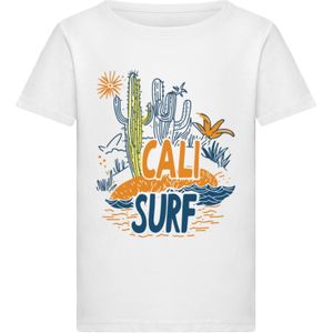 Merchcode Shirt 'Cali Surf'  marine / geel / oranje / wit