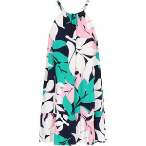 ebeeza Zomerjurk 'Fashion Look'  donkerblauw / jade groen / lichtroze / wit