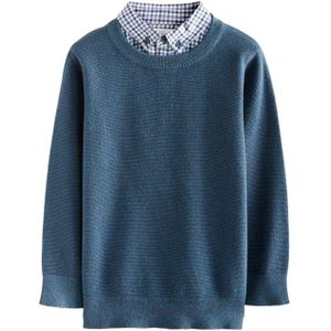 Next Trui  navy / petrol / wit
