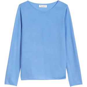 Marc O'Polo - Trui - Royal Blue - Effen - Slanke Pasvorm