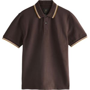 Next Shirt  chocoladebruin / mokka / mosterd / wit