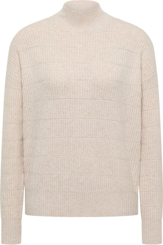 Cecil - Dames Trui - Beige - Structuurmix