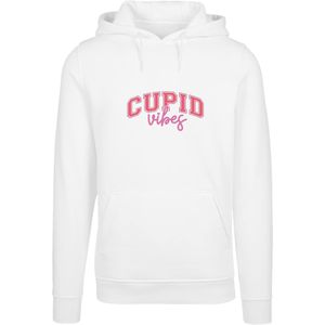 F4NT4STIC Sweatshirt 'Cupid Vibes Valentinstag Amor'  framboos / lichtroze / wit
