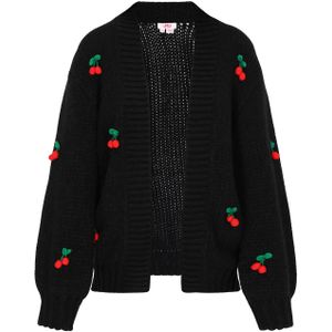 MYMO Oversized vest  jade groen / rood / zwart