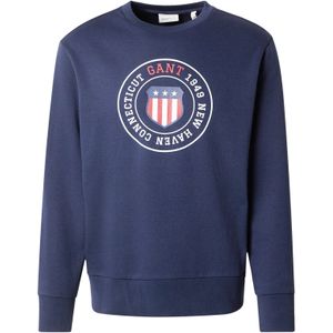 GANT Sweatshirt  donkerblauw / rood / wit
