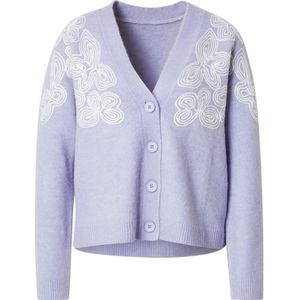 florence by mills exclusive for ABOUT YOU Gebreid vest 'Luna'  lichtlila / wit