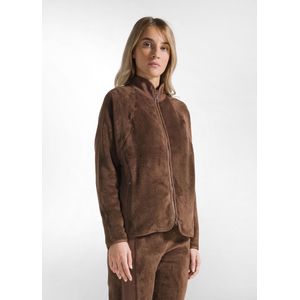 DEHA Fleece jas  bruin