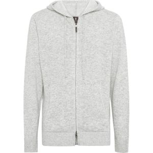 Boggi Milano Gebreid vest  grijs gemêleerd