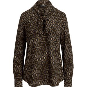 Lauren Ralph Lauren - Blouse 'YILVRAY' - Goudgeel/Zwart - Blouseshirt