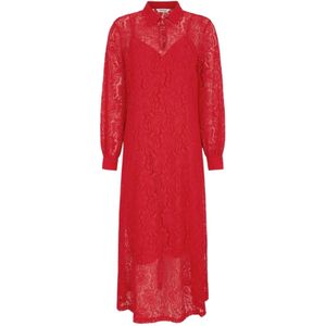 Soft Rebels Jurk 'SRDion'  rood