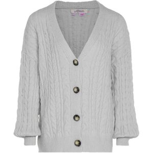 aleva Gebreid vest  lichtgrijs