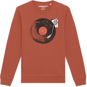 Watapparel Sweatshirt  roestbruin / zwart / wit