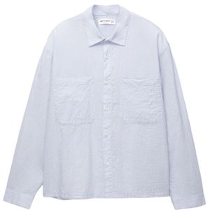 Pull&Bear Overhemd  indigo / wit