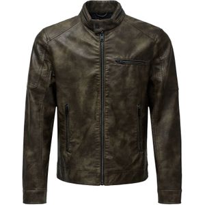 Salsa Jeans - Winterjas - Bruin - Trenchcoat - Imitatieleder