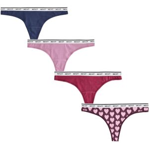 Next String  navy / orchidee / bourgogne