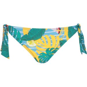 VIVID Bikinibroek  lichtblauw / geel / jade groen / wit