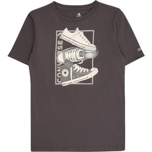 CONVERSE Shirt  grijs / antraciet / zwart / wit
