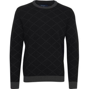 BLEND Trui ' NISON '  grijs / zwart