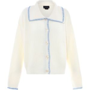 NAEMI Gebreid vest  royal blue/koningsblauw / wolwit