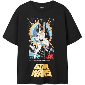 TWO SOON Shirt 'Star Wars'  blauw / lichtblauw / oranje / zwart / wit