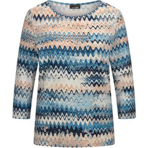 Goldner Shirt  beige / blauw / wit