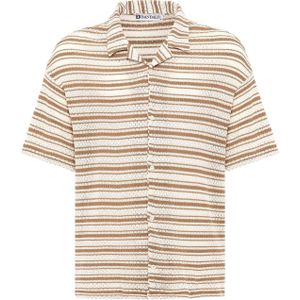 Dandalo Overhemd  camel / wit