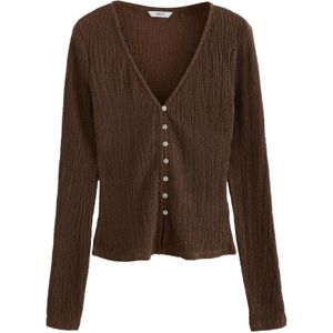 Next Gebreid vest  bruin