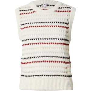 OBJECT Gebreide top 'OBJZELIA'  navy / donkerrood / wit