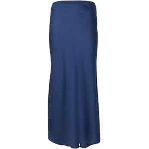 Vila - Ellette - Midi Rok - Hoge Taille - Geweven Stoffen - 100% Gerecycled Polyester
