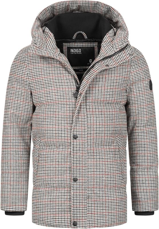 INDICODE JEANS - Cuppert - Gewatteerde Jas - Bordeaux - Zwart - Wit