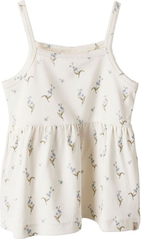 Top - Jersey - Mouwloos - Vierkante Hals - All-over Print - Ruches