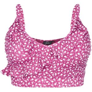 Swim by Zizzi Bikinitop 'SKATRIN'  pink / wit