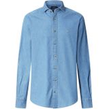 Hackett London Overhemd  blauw denim