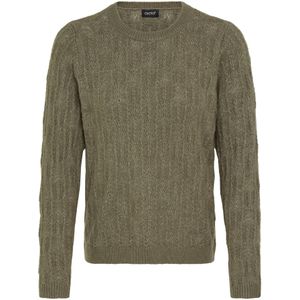 Oxmo Trui 'SINVA'  olijfgroen
