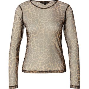 Herrlicher Shirt  crème / chocoladebruin