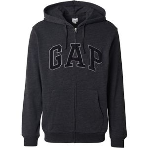 GAP Sweatvest 'HERITAGE'  lichtgrijs / donkergrijs / zwart