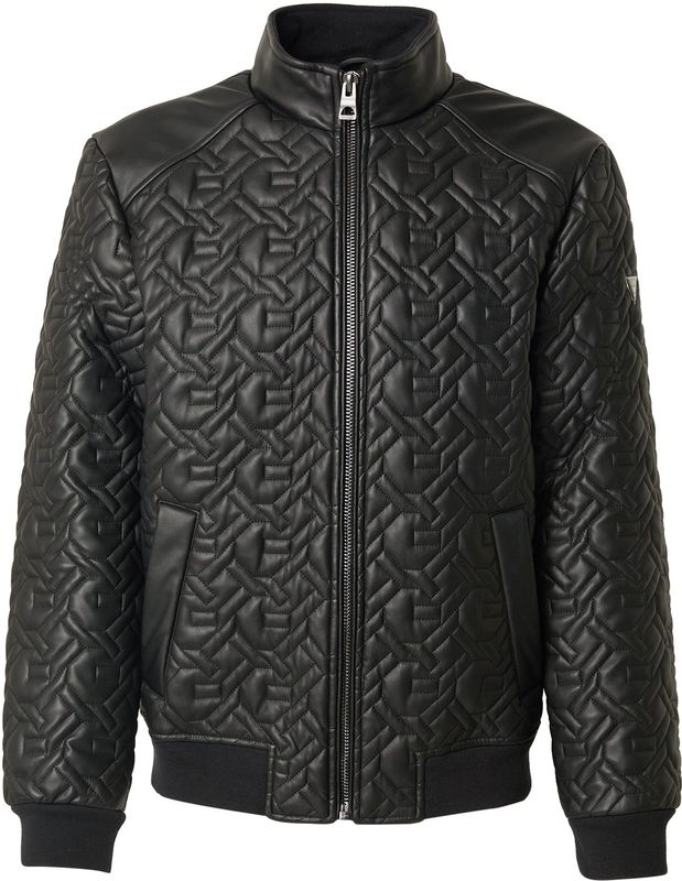 GUESS - Tussenjas - Zwart - Bikerjack - Licht Gevoerd