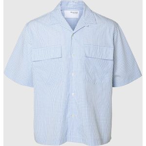 SELECTED Overhemd  blauw / wit