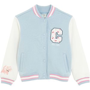 Cool Club Tussenjas  pastelblauw / rosa / wit