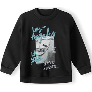 MINOTI Sweatshirt  blauw / zwart / wit