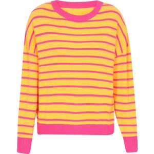 swirly Trui  oranje / pink