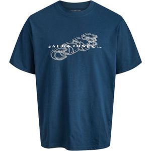 JACK & JONES Shirt  enziaan / wit