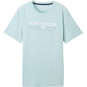 TOM TAILOR - 1043276 - T-shirt - Dusty Mint Blue - Korte Mouwen