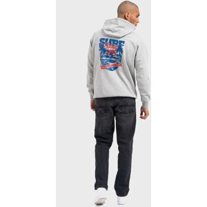 Oldskull Trui 'Worldvibe Surf Dreams'  blauw / grijs gemêleerd / rood