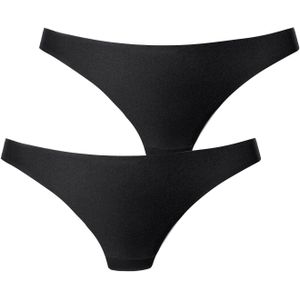 Nuance - String - Zwart - Extra Platte Gelijmde Randen