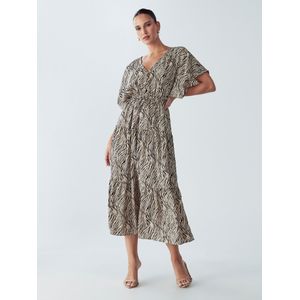 BWLDR Jurk 'Jacques'  beige / zwart