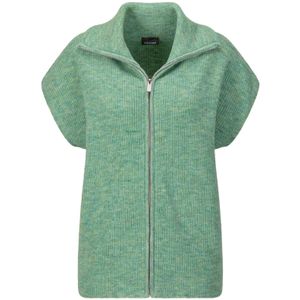 Goldner Gebreide bodywarmer  lichtgroen